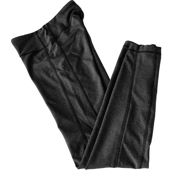 Z BY ZELLA MID RISE YOGA PANTS, WOMENS, XS (WAIST 25), DARK GREY WITH BLACK TRIM - Picture 3 of 8